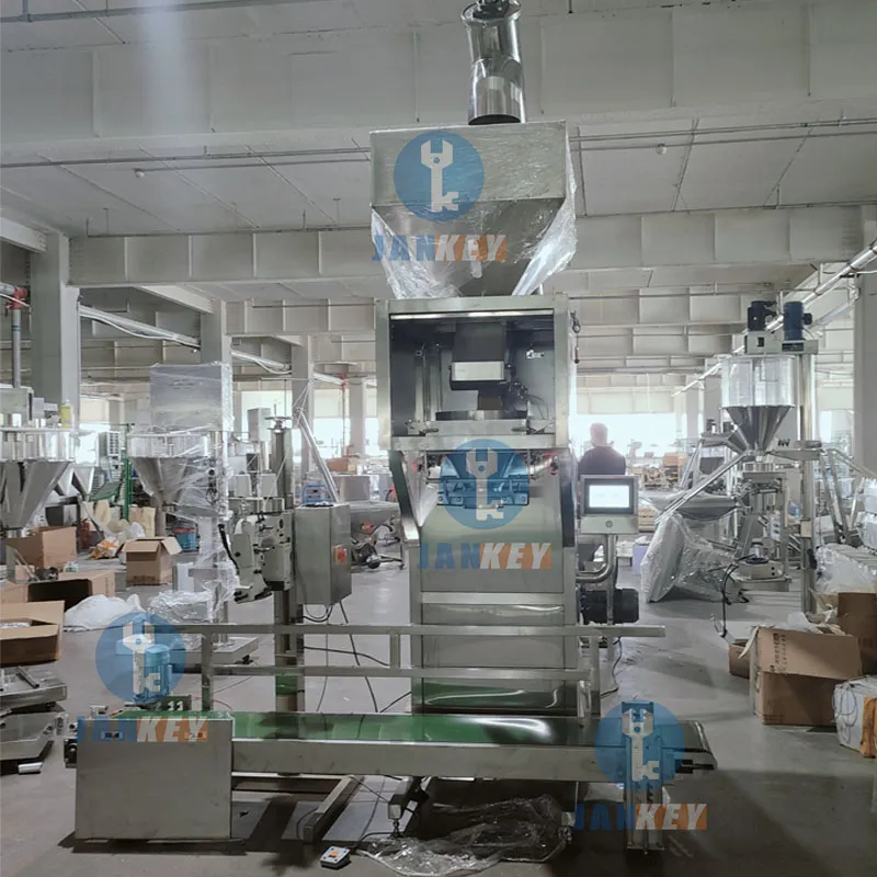 Automatic Max 50kg Woven/Plastic/ Organic Fertilizer Bag Automatic Linear Weighing Filling Sealing Sewing Packing Machine for Seeds/Snack/Feeds/Power Price