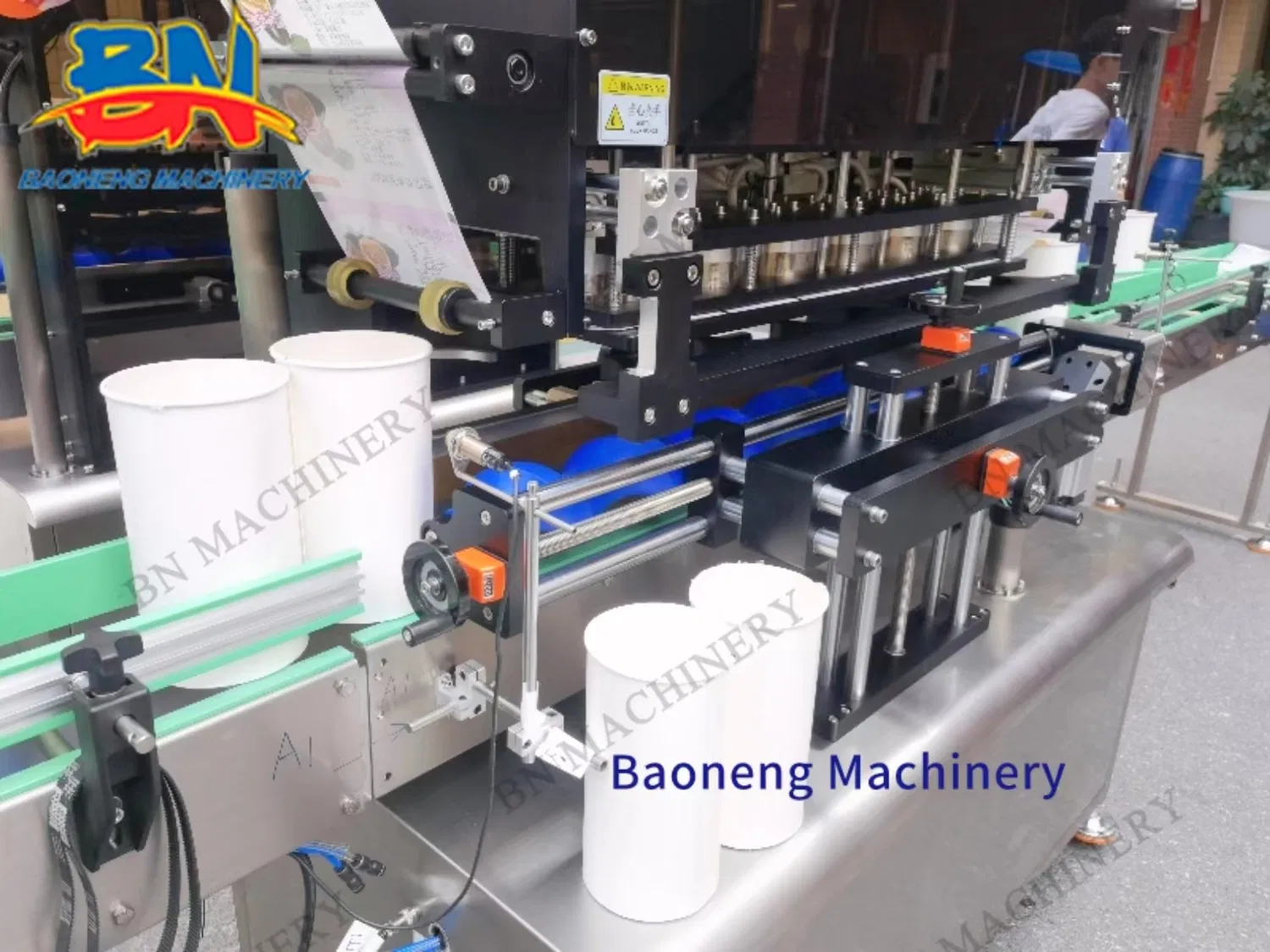 Automatic Plastic Paper Pail Cup Jar Bottle Sealing Machine From Sealer Factory