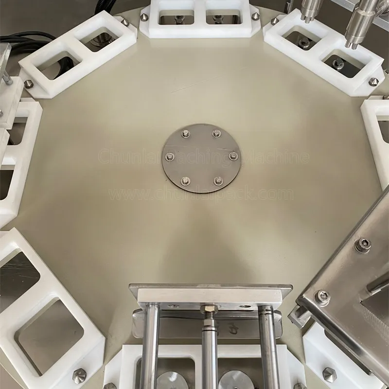 Automatic Rotary Type Yogurt Plastic Cup Filling Sealing Packaging Machine with Plexiglass