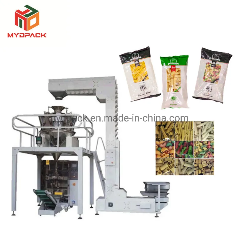 Automatic Vertical Granual Food Rice Salt Pasta Macaroni Plastic Bag Filling Weighing Sealing Packing Packaging Machine/Machinery (2022 New)