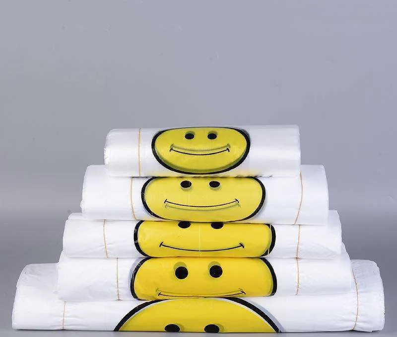 Fully Automatic 2 Lines Producing Plastic T Shirt Vest Bottom Hot Sealing Hot Cutting Carry Bag Making Machine with EPC Device