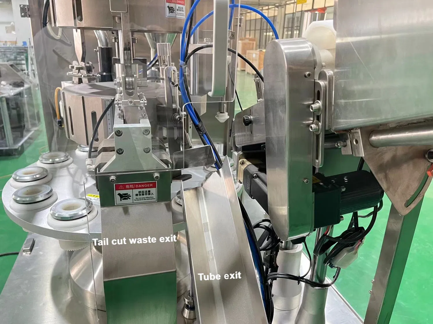 High Speed Automatic Plastic Tube Filling Machine and Tube Sealing Machine