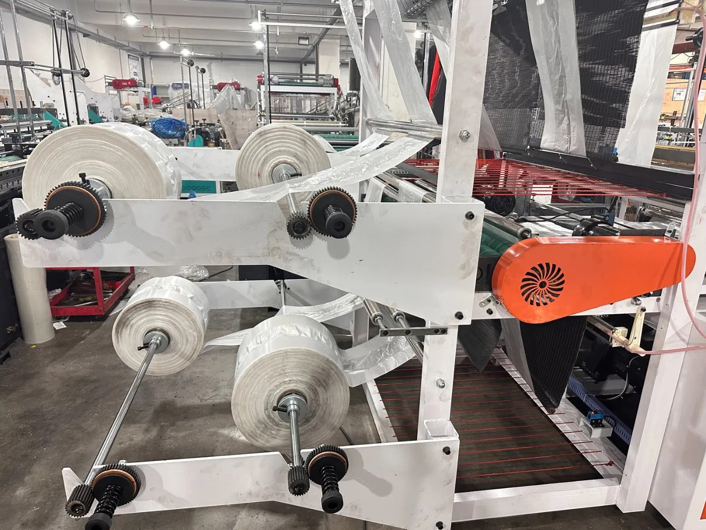 Hot Sealing Cold Cutting T-Shirt Plastic Polythene Vest Garbage Bag Making Machine