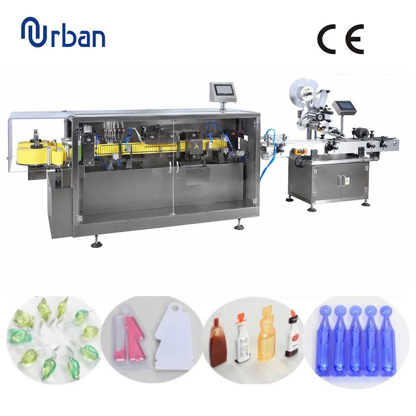 Plastic Ampoule Filling and Sealing Machine and Labeling Machine