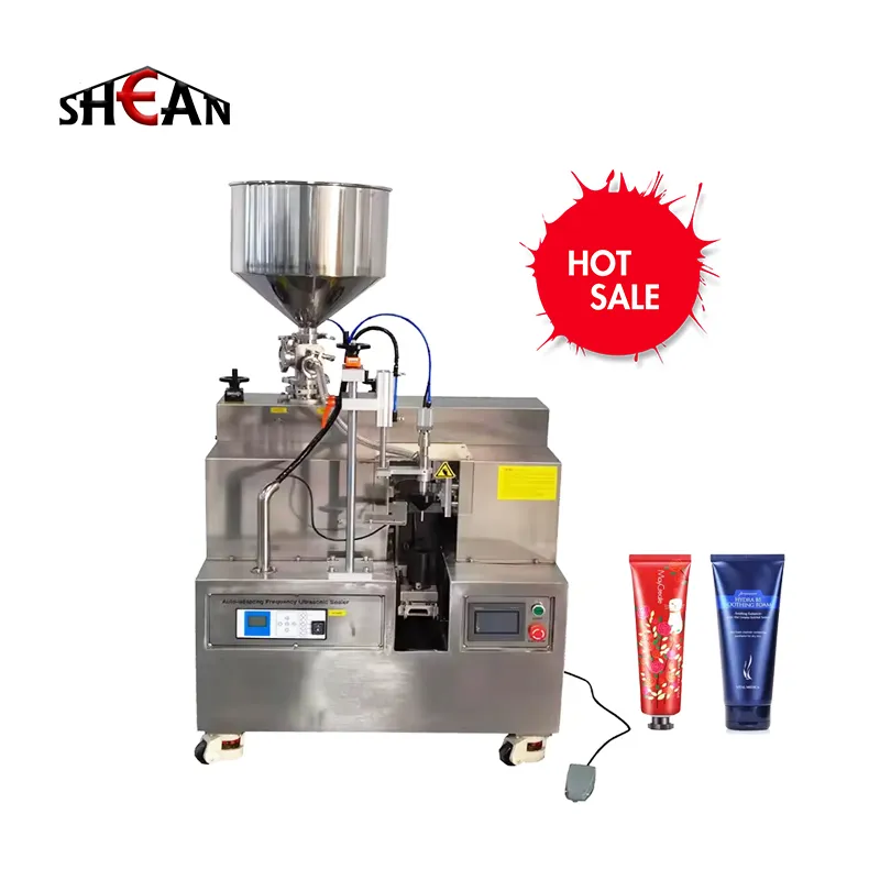 Semi-Auto Toothpaste Plastic Tube Filling and Sealing Machine