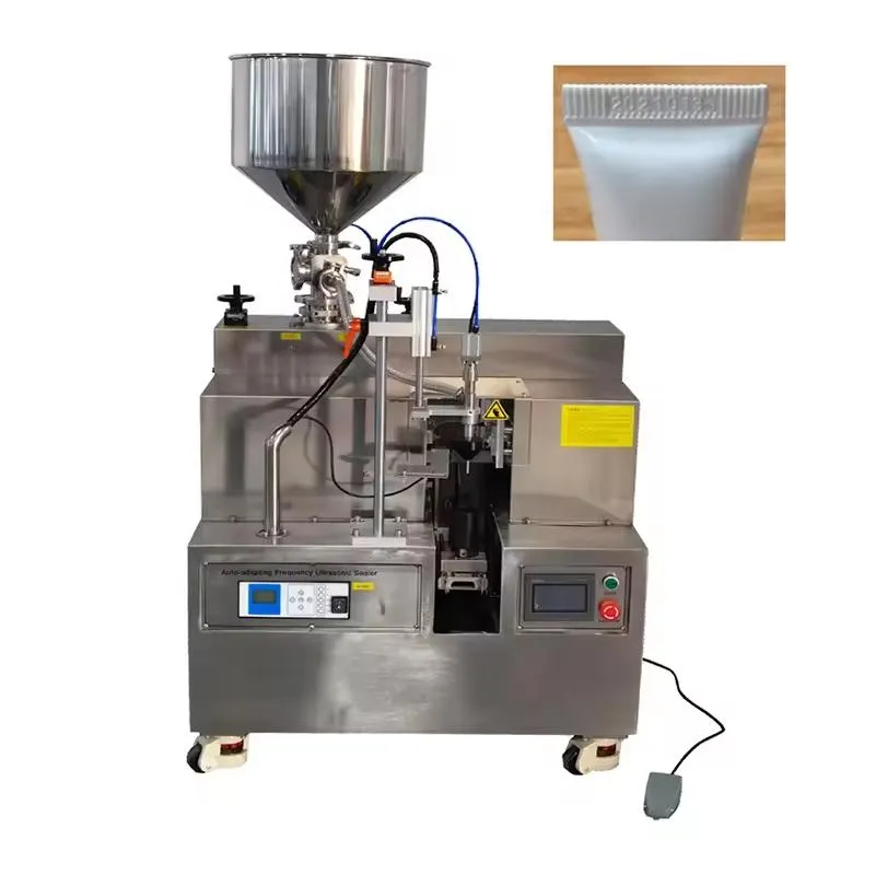 Semi-Auto Toothpaste Plastic Tube Filling and Sealing Machine